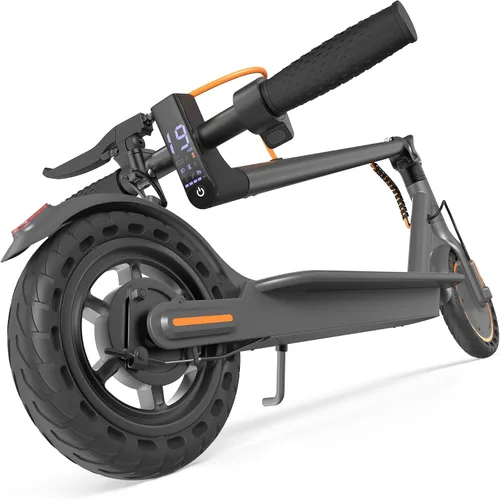 Vista 8 de Aovowheel Scooter eléctrico para adultos, plegable E Scooter Conmuting Púrpura-negro