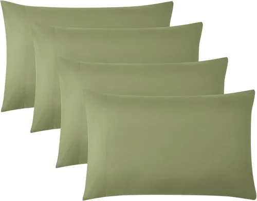 Vista 45 de Southshore Fine Linens® - Vilano® Springs - Par de fundas de almohada plisadas, color negro, estándar (Queen)