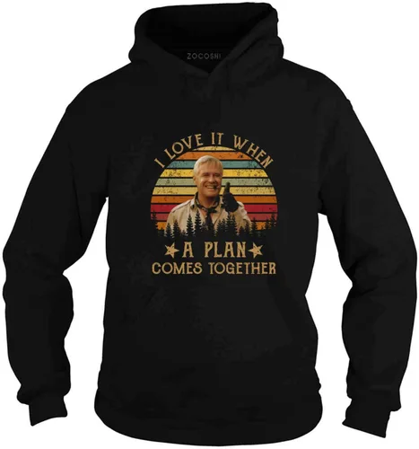Vista 2 de Camiseta con texto en inglés "I Love It When A Plan Comes Togethers", multicolor, Multi colorido