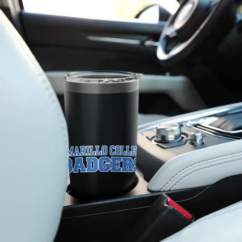Vista 6 de Amarillo College Apparel - Vaso aislado de acero inoxidable para fanáticos deportivos