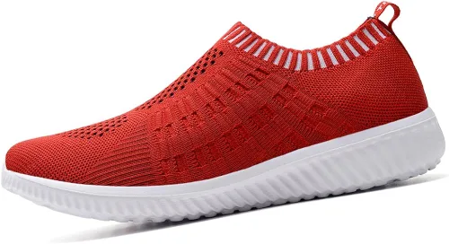 Vista 6 de konhill - calzado deportivo con malla transpirable, sin cordones, para mujer