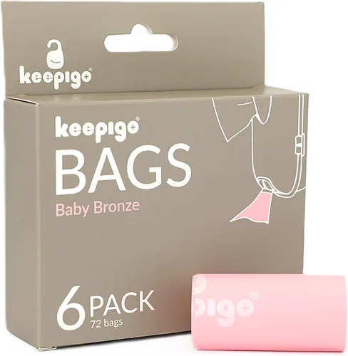 Vista 2 de Bolsas de pañales desechables compostables 6 rollos, 72 bolsas a prueba de fugas, XL biodegradables Bolsas de basura ecológicas para el hogar