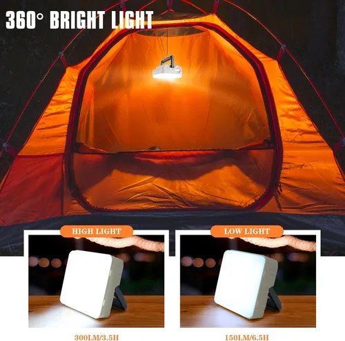 Vista 4 de Linternas Solares Portátiles 4 Pack, Linternas para Cortes de Energía, 5 Modos de Luz, Linternas LED de Camping, Linterna Recargable, IPX4