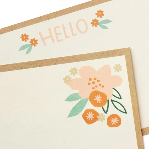 Vista 5 de Hallmark Tarjetas en blanco con sobres y soporte, paquete de 50 (flores)