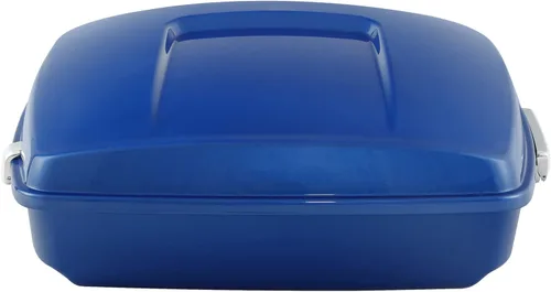 Vista 3 de XMT-MOTO Tronco picado para Harley Touring Road King 14-Up azul eléctrico