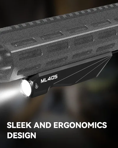 Vista 3 de VOTATU ML40S - Linterna táctica de 1450 lúmenes con interruptor de presión, compatible con riel M-Lok, luz de arma para rifle, función