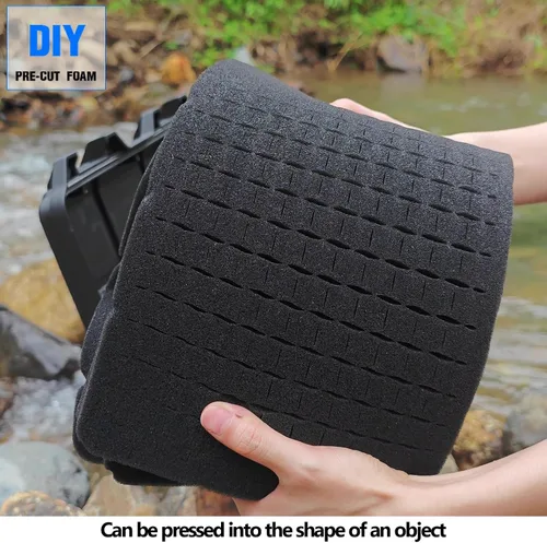 Vista 7 de Funda para pistola con cerradura - Estuche de viaje para pistola con 2 cerraduras TSA incluidas, Estuche de transporte para pistola de carcasa dura