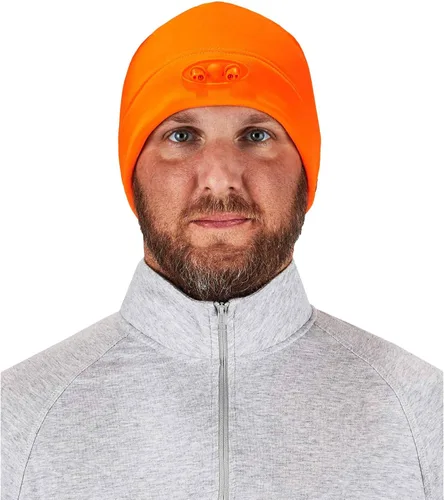 Vista 7 de Ergodyne Sombrero de invierno para hombre con herramientas de luces LED, fábrica, talla única de EE. UU
