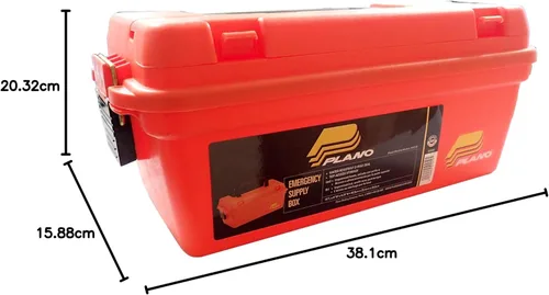 Vista 4 de Plano Caja de almacenamiento en seco poco profundo (naranja), pequeña (141250)