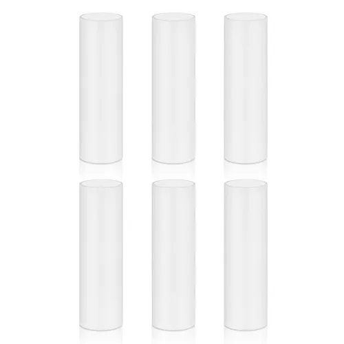 Vista 9 de Fundas de plástico blanco de 2.6 pulgadas de alto para cubrir velas, cubiertas de enchufes de candelabros (2-5/8 pulgadas de alto / 6 piezas)
