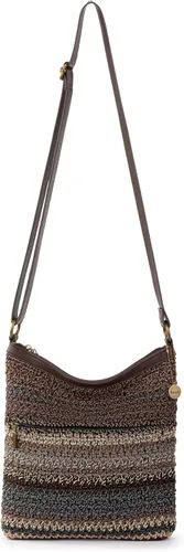 Vista 7 de The Sak Lucia - Bolso cruzado de ganchillo, bolso convertible con correa ajustable para el hombro Rayas de Aspen