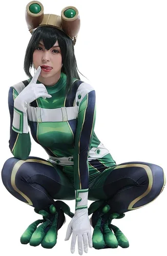Vista 3 de miccostumes Disfraz de héroe de anime para mujer, traje de batalla impreso en 3D