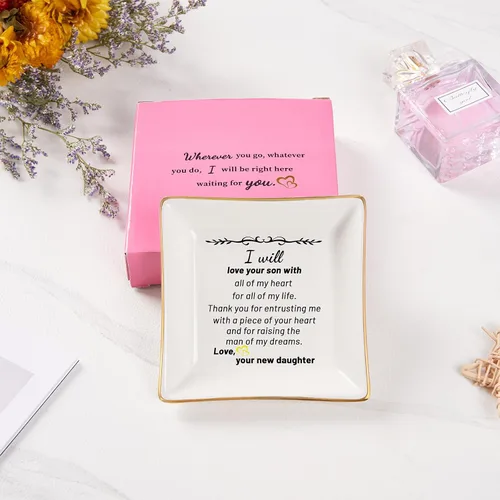 Vista 3 de Spegiffu Regalos para la madre del novio de la novia, regalo de boda para suegra, cumpleaños, Navidad, Día de la Madre, Gracias por criar al hombre