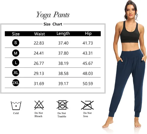 Vista 6 de DIBAOLONG - Pantalones deportivos holgados para mujer, para entrenamiento, yoga o descanso, cómodos, con bolsillos