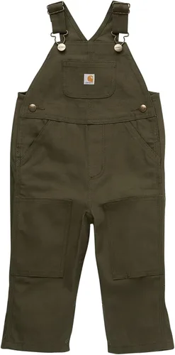 Vista 6 de Carhartt Overol con peto de lona de ajuste holgado para niños Azul (Blue Horizon)