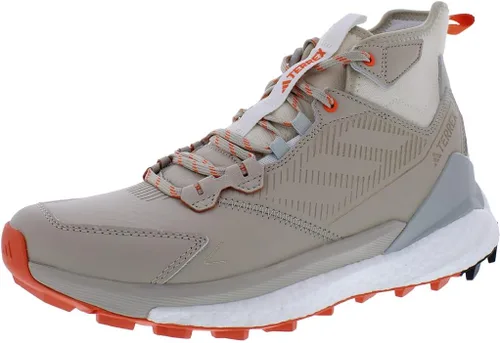 Vista 12 de adidas Terrex Free Hiker Gore-TEX 2.0 - Zapatos de senderismo para hombre Tono beige/amarillo pulso/amarillo ácido