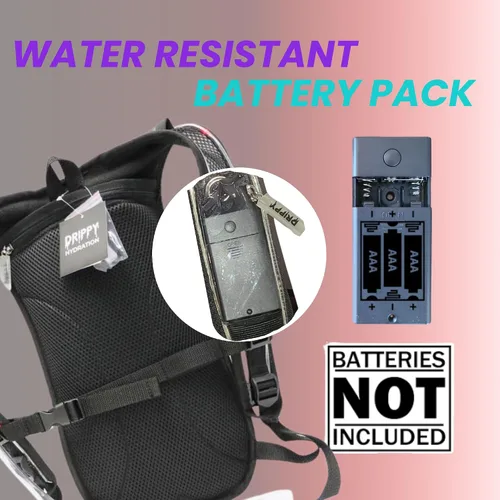 Vista 3 de LED Hydropack Rave Hydration Backpack – Festival, Hiking, & Running for Women & Men - 2 Liter Leakproof Bladder – Anti-Theft Pockets - Rave