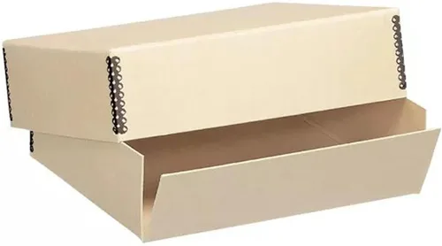 Vista 11 de Lineco Museum - Caja de almacenamiento archivado, 8.75x10.75x1.5 pulgadas. Diseño frontal abatible. Sin ácidos con borde de metal. Organiza fotos