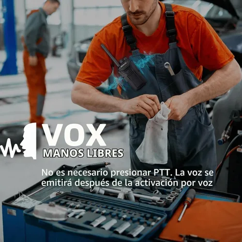 Vista 14 de Retevis Walkie Talkies RT27, radio bidireccional con micrófono de altavoz de hombro, radios de 2 vías de largo alcance, base de carga USB, alarma