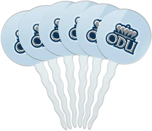 Vista 252 de Abilene Christian - Juego de 6 palillos para cupcakes con logotipo secundario