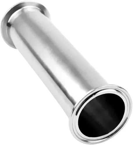 Vista 5 de Beduan Tubo de Abrazadera Sanitaria Tri-Clamp, Tubo de Carrete de Acero Inoxidable Redondo Sin Costuras de 2 Pulgadas de Largo con Abrazadera