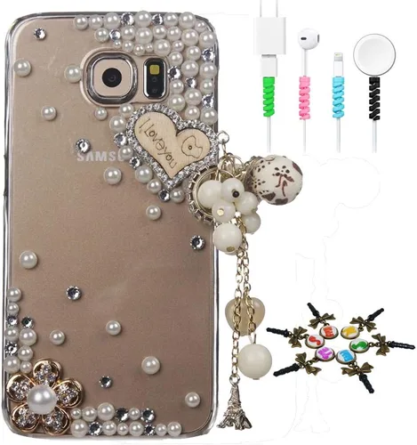 Vista 18 de Bling Case SSSGCDwCPSeries-7 - Funda con cristales brillantes, diseño 3D hecho a mano