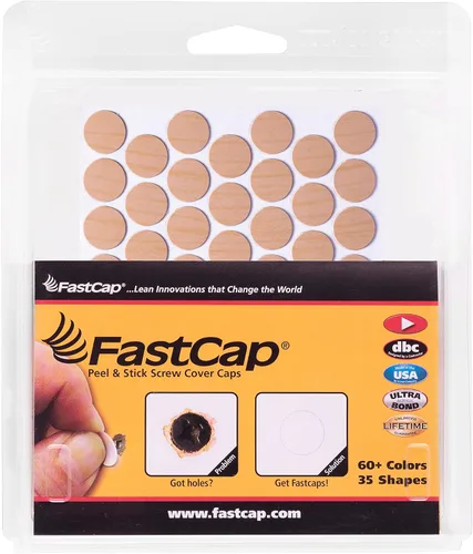 Vista 6 de FastCap - Cubiertas para agujeros para tornillos, pegatinas redondas de 9/16" (14 mm) - Proyectos profesionales de carpintería, muebles y gabinetes