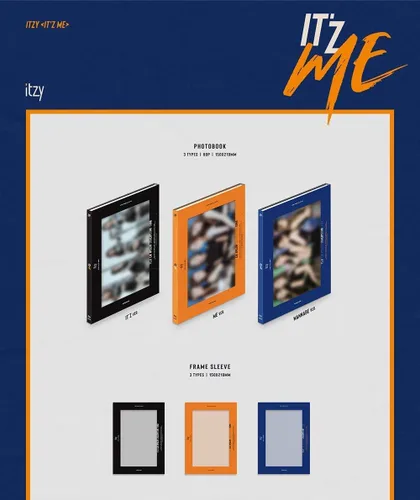 Vista 2 de K-POP ITZY - IT'z ME, 2nd Mini Album, Random Cover incl. CD, 80pg PhotoBook, Pre-Order Benefit, Frame Sleeve, Photocards, Cover Postcard, Folded