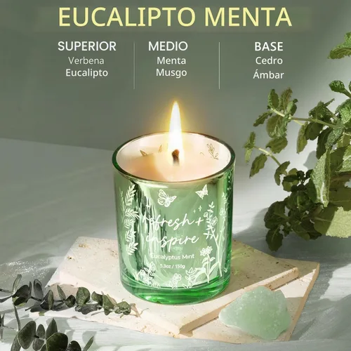 Vista 6 de Velas perfumadas para mujer, juego de 3 velas de soja para el hogar, juego de velas votivas perfumadas para vacaciones, regalos de Pascua, Día