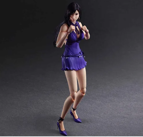 Vista 5 de Figura de acción de Final Fantasy VII Remake: Tifa Lockhart (Dress Ver.) Play Arts Kai