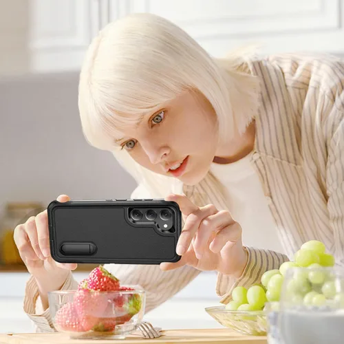 Vista 9 de IDweel Funda para Galaxy S23 para hombre, resistente protección a prueba de golpes, antiarañazos, ajuste delgado, ligera, duradera, funda rígida