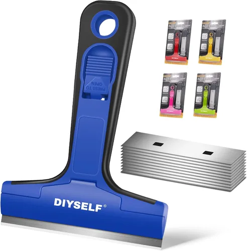 Vista 16 de DIYSELF Raspador de Cuchillas de Afeitar 12 Unidades Raspador de Vidrio Raspador de Horno para Limpieza Raspador de Afeitar para Pisos Raspador