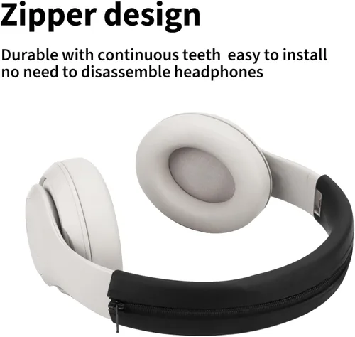 Vista 5 de Adhiper - Funda para diadema para Beats Studio Pro y Studio 3, color negro Fundas de silicona suave para auriculares Bose QuietComfort Ultra