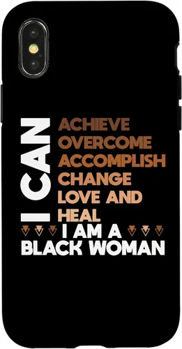 Vista 5 de iPhone 11 Pro Max poderoso negro mujer afirmación afroamericana orgullo caso