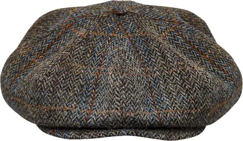 Vista 2 de Sterkowski Gorra Peaky Paperboy Gorra de tweed de Harris para hombre Sombrero clásico elegante de 8 paneles