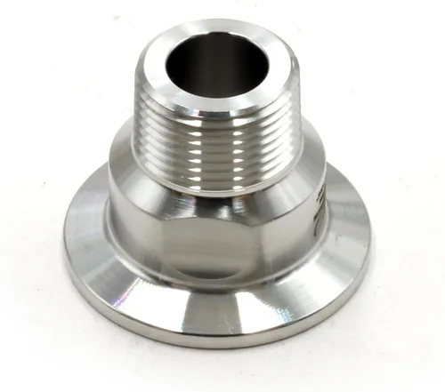 Vista 5 de HFS (R) 1.5 "Tri Clamp a 1" NPT Macho MNPT Rosca Sanitaria Tubería de Acero Inoxidable 304 (1.5" TC-1" MNPT)