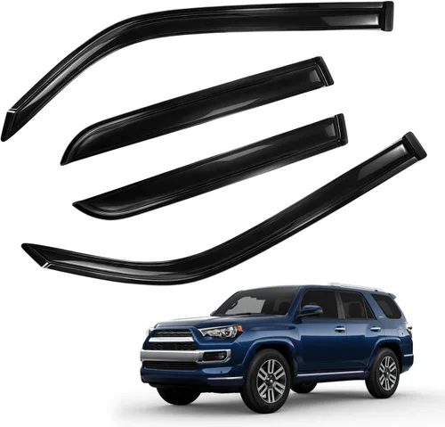 Vista 10 de Protectores de lluvia en canal compatibles con Isuzu D-Max 2004-2010 Double/EXT CAB; 2004-2012 Chevrolet/GMC Colorado/Canyon Crew Cab solamente