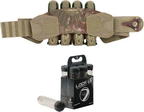 Vista 8 de Dye Arnés Precision Attack Pack 4+7 Paintball Pro Negro