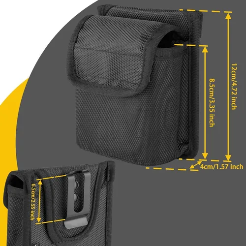 Vista 4 de Bolsa de cintura métrica, organizador de herramientas multiusos para herramientas, bolsa de herramientas pequeña, electricista, aficionado, taller