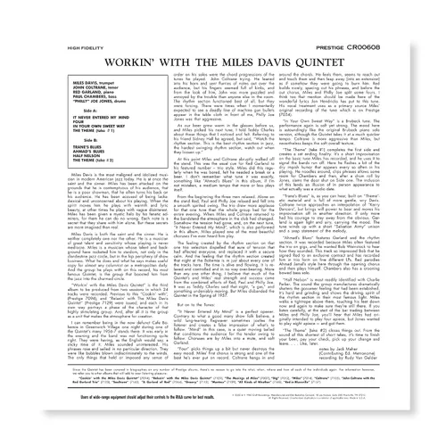 Vista 2 de Workin' With The Miles Davis Quintet Original Jazz Classics Series