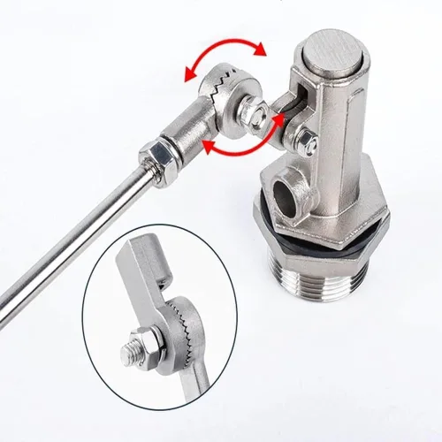 Vista 7 de Válvulas, 1PC 1/2 "3/4" 316 válvula de bola flotante de acero inoxidable, controlador de nivel de agua completamente automático para tanque