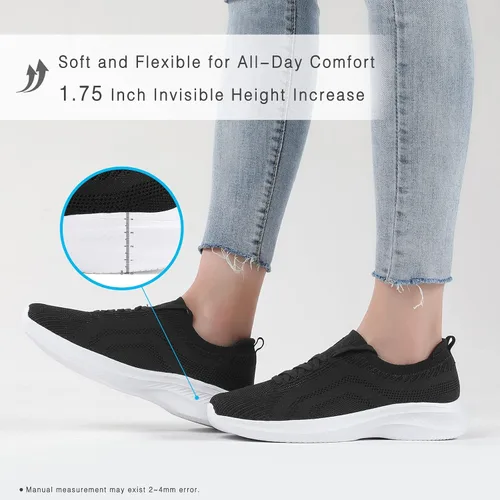 Vista 2 de Santiro Zapatos deportivos para mujer, cómodos, ligeros, para caminar