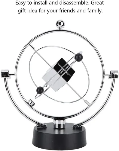 Vista 2 de Bolas de equilibrio de Newton, oscilación magnética cinética orbital decoración de escritorio Newton Pendulum