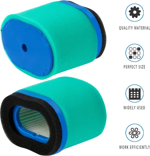Vista 5 de Paquete de 2 Filtros de Aire 697029 con Pre Filtro 273356S de Repuesto para Limpiador de Aire BS 498596 498596S 697029 697029S 690610, Compatible