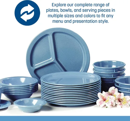 Vista 5 de Carlisle FoodService Products Kingline - Tazón de fruta de plástico reutilizable con borde para el hogar y restaurante, melamina, 4.75 onzas, tono