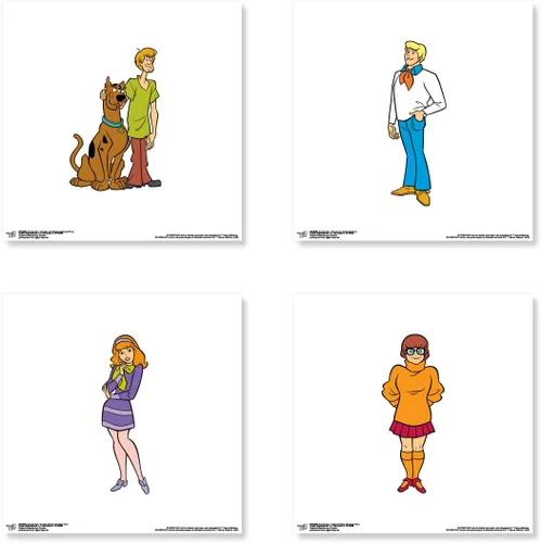 Vista 6 de Trends International Gallery Pops Scooby-Doo - Mystery Crew - Paquete de arte de pared (paquete de 4)