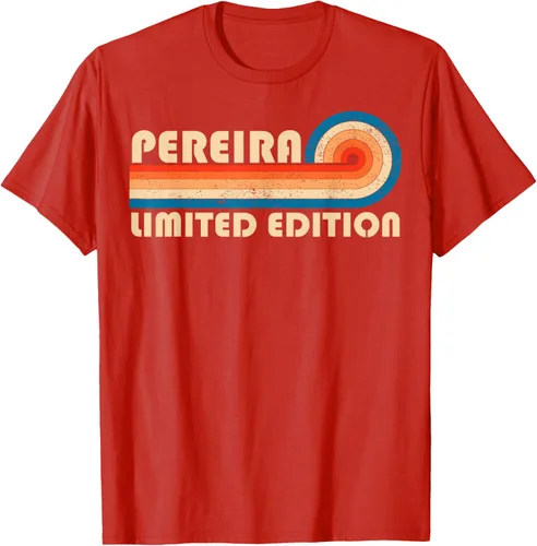 Vista 61 de PEREIRA - Camiseta vintage con apellido retro de los años 80 y 90, Negro