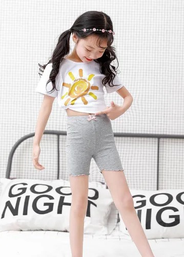 Vista 5 de CHUNG Pantalones cortos de baile para niñas pequeñas y grandes, para usar debajo del vestido, falda, uniforme escolar, 4 unidades, 2-9 años