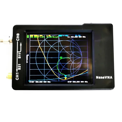 Vista 2 de NanoVNA-H HF VHF UHF UV Vector Network Analyzer Antenna Analyzer 2.8" LCD Display with SD Card Slot Spectrum Analyzer
