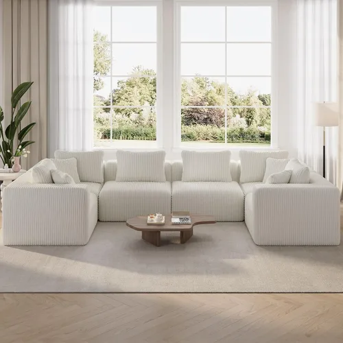 Vista 69 de Novilla - Sofá biplaza modular de 70.8 pulgadas, sofá modular de espacio pequeño, moderno sofá de nube con soporte Smarts Coil®, sofá seccional sin